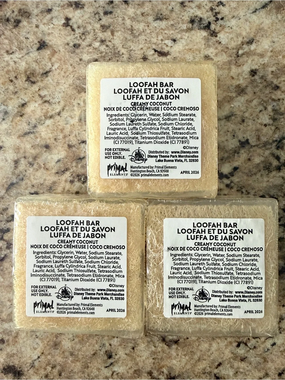 Disney Spa Collection - Creamy Coconut Loofah Soap Bars